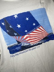 Vineyard Vines Men Short Sleeve Pocket Crew Neck Tee T-Shirt “FLAG SAILS” XS