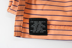 Men’s Size L Peter Millar Summer Comfort Polo Golf Shirt Peachy Orange Striped