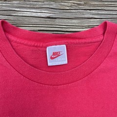 VTG Nike Spike Lee Jordan YO Shirt Size L (41-43) Made In USA Single Stitch Red