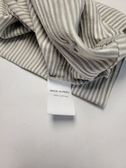 $115 New LEFT COAST TEE Crew Neck Shirt S/S Cotton Men’s 2XL XXL Gray STRIPED