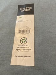 Athletic Works mens Aqua Heather Crew Tee T Shirt 3xL NWT