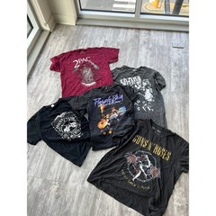 Graphic Band Tee Wholesale Lot Nirvana Dolly Parton Guns N Roses 2Pac 25 Shirts