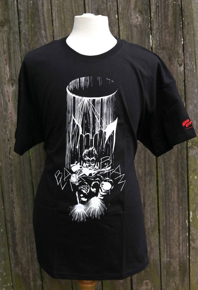 NOS – BLAM BLAM Frank Miller Sin City Comic Graphitti T Shirt – Multiple Sizes