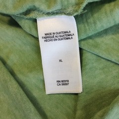 Lucky Brand Venice Burnout Henley Shirt Mens XL Green Stretch Lightweight