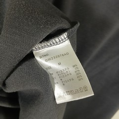 Global Work Layered T-Shirt Mens Size M Grey White Split Neck GW232076AD