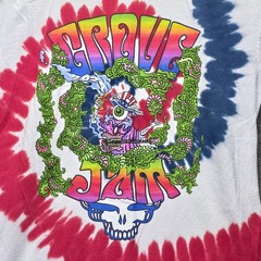 Grove Jam 2021 Tie Dye Shirt Men M Grateful Dead Style Skull Uncle Sam Festival
