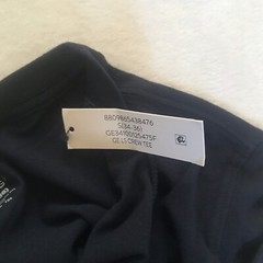 George Men’s Long Sleeve Navy Blue Stretch T-Shirt Size S (34-36) Chest 36″ NWT