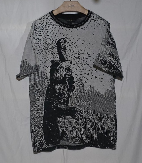 Teddy Fresh SS Knit Bear Mountains Crewneck – Black White – Sz S*