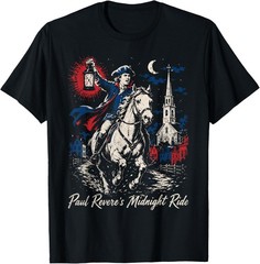 Fourth Of July Revolutionary War Shirts Paul Revere T-Shirt