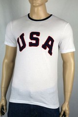 Polo Ralph Lauren White Custom Fit USA Olympic Tee Shirt NWT
