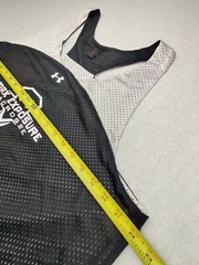 Under Armour Unisex S Max Exposure Lacrosse #34 BlackWhite Mesh Jersey Tank Top