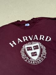 Vintage 80s Harvard University Champion Tee Shirt Mens L Single Stitch