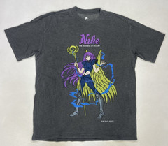 Nike Max90 Goddess Of Victory Anime Graphic T-shirt Men Medium Gray IH7537 045
