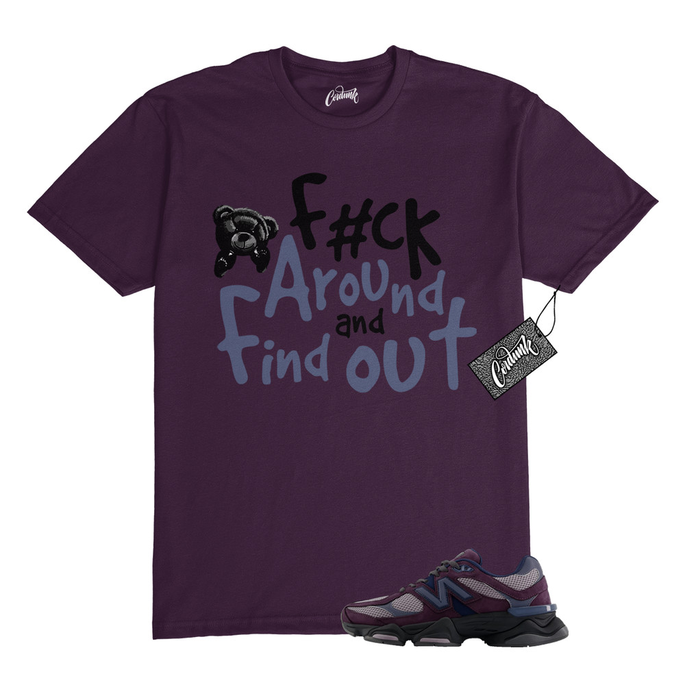 9060 Plum Brown Ice Wine Dark Arctic Grey T Shirt to Match FCK