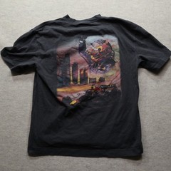Hollister Red Bull Racing T-Shirt Large Boxy Fit Modern F1 Graphic Tee Black