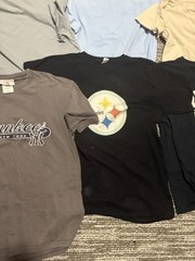 Mens Brand Name Designer T Shirt Lot Of 12 M/L UNDER ARMOR NFL HUMOR NBA