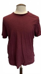 M&S Pure Cotton T-Shirt – Burgundy – Size L