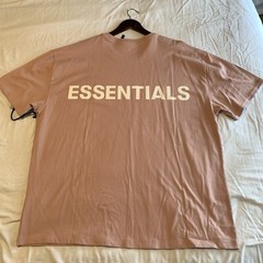 New Men’s Fear of God FOG Essentials 3M Logo Blush Pink Boxy XL Shirt Authentic