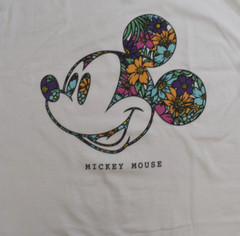 Neff x Disney Mens Mickey Mouse Tropical Fill Outline White Shirt New S, L, XL