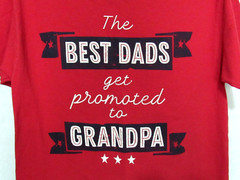Celebrate Grandpa Dad Red Graphic T-Shirt Mens M Short Sleeve 100% Cotton