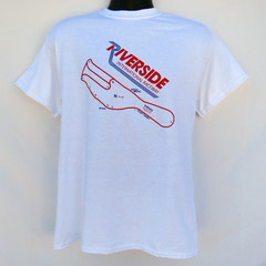 RIVERSIDE INTERNATIONAL RACEWAY TRACK MAP T SHIRT CALIFORNIA SCCA INDY NASCAR F1