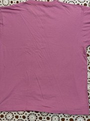 Vtg Retro Fruit Of The Loom Blank Pink T-Shirt Single Stitch USA XL Cotton As Is