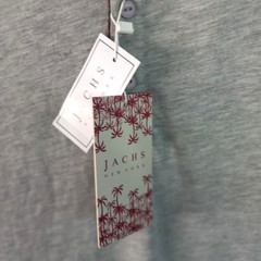 Jachs Signature Soft Touch Henley Shirt 3XL Gray Short Sleeve 3 Button NWT