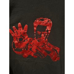 Marvel Avengers Disney Ironman Red Foil Silhouette Tee 3XL