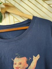 BODY RAGS Men’s Navy Blue Short Sleeve Graphic Shirt Asian Size 3xl or 4xl?