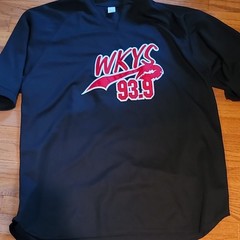 WKYS 93.9 Men’s Black Graphic V-Neck Short Sleeve T-Shirt 3XL Big & Tall