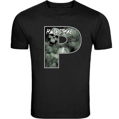 Powerstroke Small chest P Design T-Shirt Unisex Black Color Front & Back S – 5XL