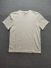 J Crew Men T Shirt M White 100% Cotton Classic Fit Short Sleeve Crew Neck Tee