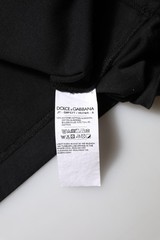 DOLCE & GABBANA T-shirt Black Logo Print Cotton Men Crew Neck IT46/US36/S 750usd