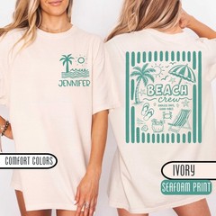 Custom Beach Vacation Shirts, Personalized Family Trip Group Tees