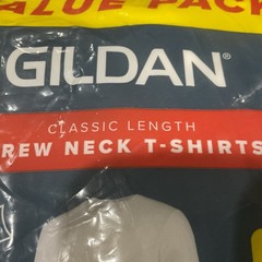 Gildan Men’s 10 Pack Short Sleeve Crew T-Shirt Tag-Free White Size Small NEW