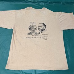 Vintage 90s MLK & Rosa Parks Tribute T-Shirt Size XL