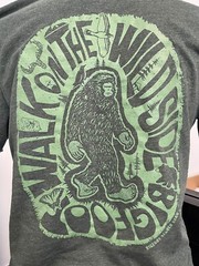 Bigfoot Search Gear Artist Designed Original Brand Walk on the Wild Side T-Shirt
