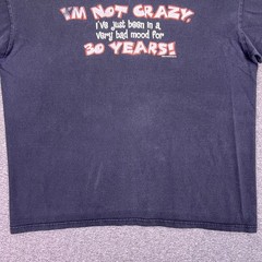 VTG 00s Tee Jays Sof Tee Shirt Men XL Black Grunge Sarcastic Humor Funny Tee Y2K