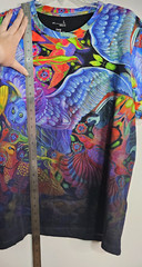 Jane Tattersfield X MEDICINE Art Deco Birds Logo Men’s Sz Large T Shirt Colorful