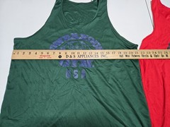 Vintage Lot 2x Y2K Powerhouse Gym String Tank Top L Shirt Mens Weight Lifting