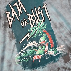 MOUNTAIN DEW BAJA BLAST Shirt Mens 2XL XXL Blue TIE DYE CASUAL Faded Gamer NWT