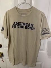 Grunt Style Patriotic American To The Bone T-shirt, Size M