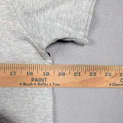 Lacoste T-Shirt Mens L Heather Grey Cotton Crew Neck Underwear Basic Logo Hem