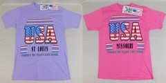 2pc Sun Sportswear Single Stitch Vintage T-Shirts USA St. Louis, Missouri #4236