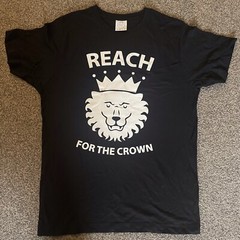 Urban Thane Reach For The Crown Slogan Lion T Shirt Black Size M Unworn VGC