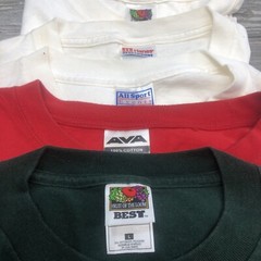 Lot Of 5 Vintage T-Shirts various sizes Men’s Puffy Print Multicolor