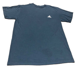Adidas Mens T Shirt S Small Navy Blue Short Sleeve Climalite FLAW