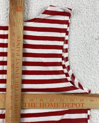 VINTAGE Breton Stripe Sailor Shirt Mens XS Tank Top Military Russian Telnyashka