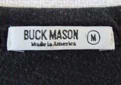 Buck Mason T Shirt Mens M Medium Scoop Neck Curved Hem Preppy Smart Casual Black