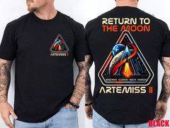 Artemis II Return to the Moon Mission – 2 Sided T-Shirt